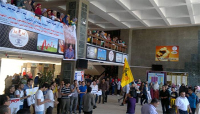 اعتداء سافر على أساتذة بجامعة المنوفية لتضامنهم مع زملائهم المعتقلين