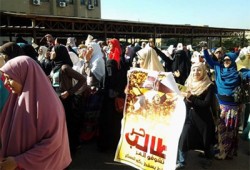 بث مباشر.. أزهريات كفر الشيخ يطالبن برحيل العسكر وشيخهم