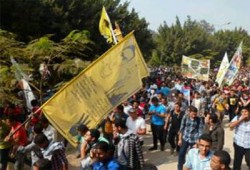 انتفاضة الأزهر.. الآلاف في مسيرة بين الهندسة والزراعة لرفض الانقلاب