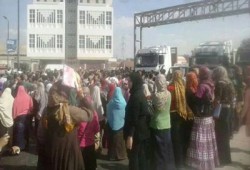 طلاب جامعة دمنهور يتظاهرون احتجاجًا على مصرع زميلتهم