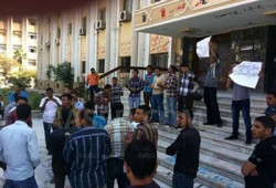 وقفة لطلاب الأزهر احتجاجًا على عدم تسكينهم بالمدينة الجامعية