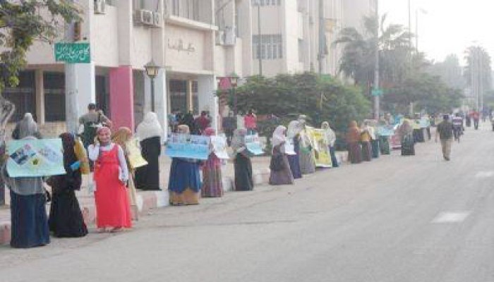 سلسلة طلابية بجامعة الزقازيق للإفراج عن الأساتذة والطلبة المعتقلين