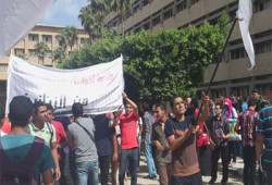 جامعة الإسكندرية تنتفض للتنديد باعتقال الطلاب