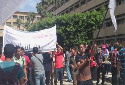 جامعة الإسكندرية تنتفض للتنديد باعتقال الطلاب