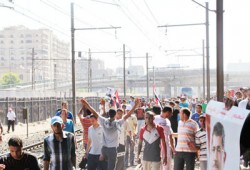 مسيرة لـ"طلاب ضد الانقلاب" على شريط المترو من رمسيس إلى غمرة