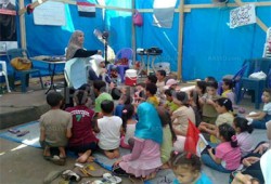 حلقات لتحفيظ الأطفال القرآن الكريم في ميدان رابعة العدوية