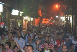 مئات الآلاف بالمنيا يهتفون "الشعب يقرر إسقاط الانقلاب"