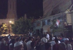 الآلاف من أبناء المنيا يهتفون "الشعب يحيي صمود الرئيس"
