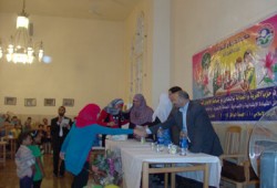 حزب "الحرية والعدالة" بالشيخ زايد يكرم المتفوقين