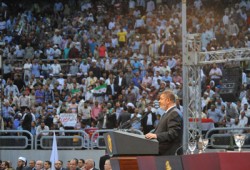 كلمة الرئيس مرسي أمام مؤتمر نصرة الشعب السوري