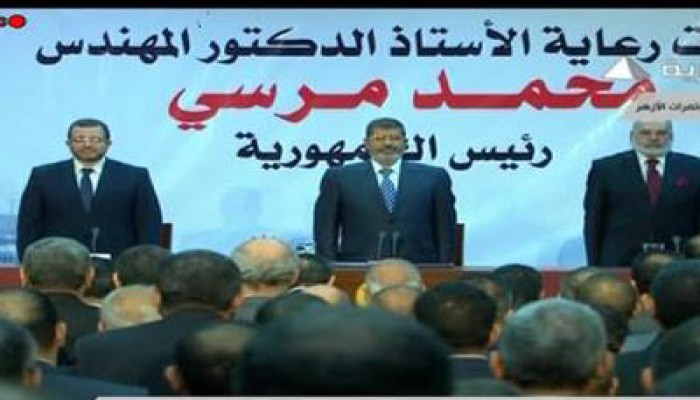 مرسي للمهندسين: واهم من يظن أنه سيعيد مصر إلى الخلف