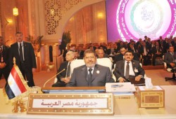 نص كلمة الرئيس مرسي أمام الدورة الـ24 للقمة العربية بالدوحة