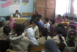 حملة للحرية والعدالة للتوعية الصحية لطلاب مدارس المنوفية