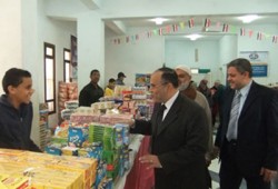 بدر الفلاح يفتتح معرض خيري لـ"الحرية والعدالة" بشبين الكوم