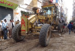 الحرية والعدالة بالإسكندرية يسهم في رصف الحضرة الجديدة