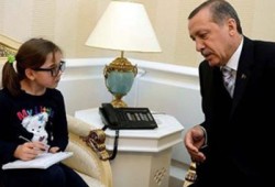 أردوغان يجري حوارًا صحفيًّا مع طفلة عمرها 8 سنوات