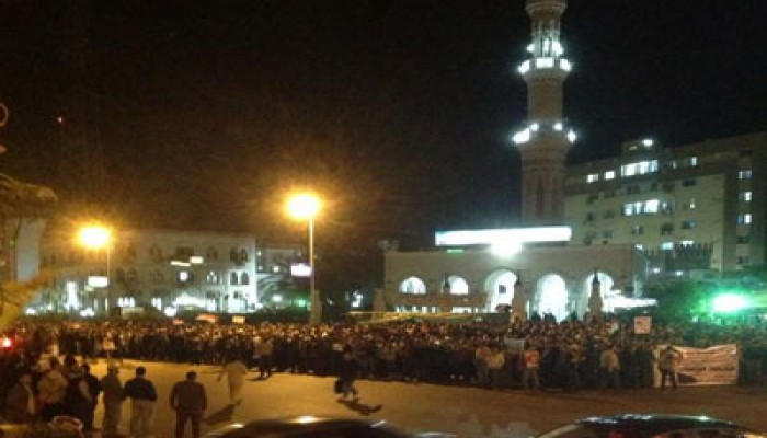 مسيرة  "جري" لتأييد مرسي بميدان رابعة العدوية