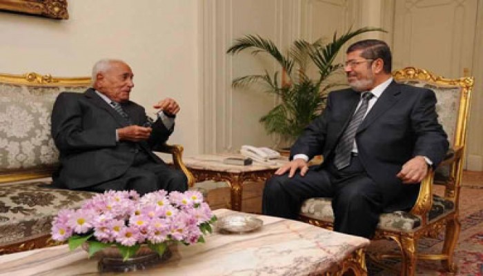 الرئيس مرسي يستقبل حسنين هيكل