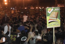 الآلاف في مسيرة بدمياط يهتفون: "الشعب يريد تطهير الإعلام"