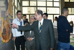 افتتاح معرض للكتاب بكلية السياحة والفنادق بجامعة الفيوم