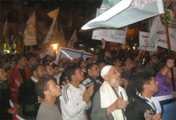 100  ألف في مسيرة بالمنيا تأييدًا لقرارات الرئيس