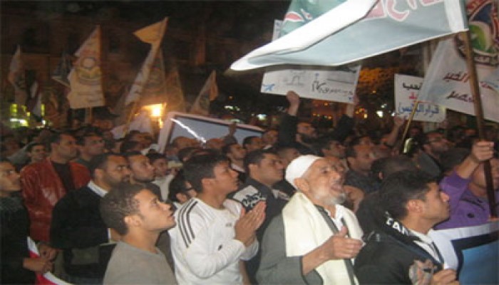 100  ألف في مسيرة بالمنيا تأييدًا لقرارات الرئيس