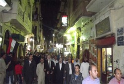 الآلاف في مسيرتين بأسيوط تأييدًا لقرارات الرئيس