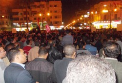 الآلاف بدمياط يعلنون تأييدهم للإعلان الدستوري