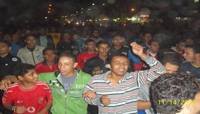مسيرة لطلاب الفيوم تأييدًا لقرارات الرئيس ضد الاحتلال الصهيوني