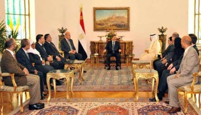 أعضاء مكتب البرلمان العربي الانتقالي يطالبون الرئيس مرسي بتوفير مقر بالقاهرة