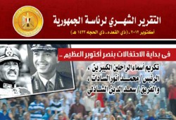 رئاسة الجمهورية تصدر تقريرها عن نشاط الرئيس مرسي لشهر أكتوبر