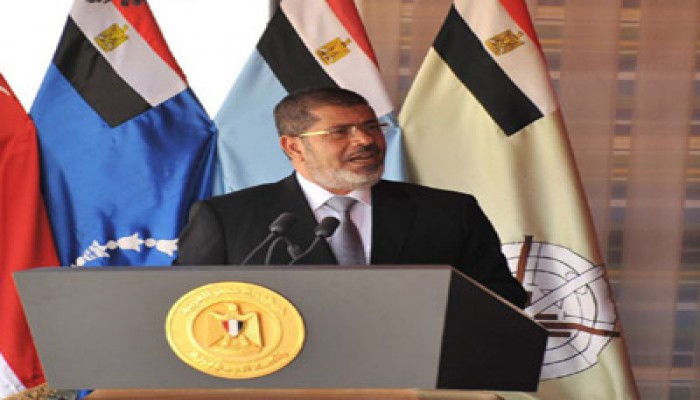 الرئيس مرسي يشهد بيان رماية لصواريخ وأنظمة الدفاع الجوي