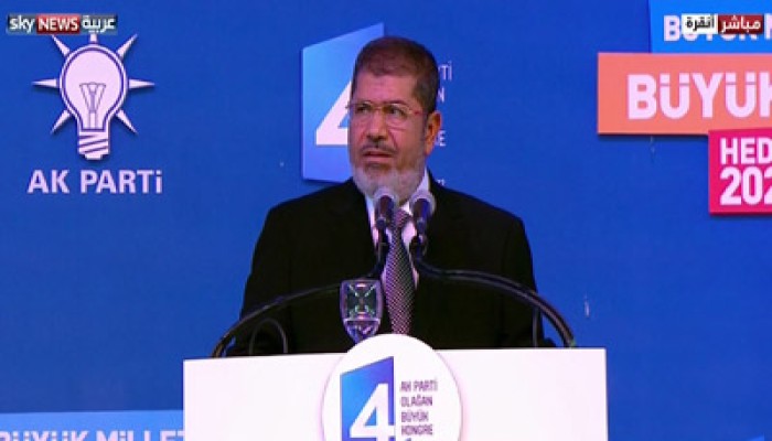 مرسي: لن نقف مكتوفي الأيدي أمام ما يحدث للشعب السوري