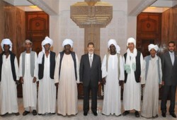 الرئيس مرسي يستقبل وفد شيوخ القبائل العربية