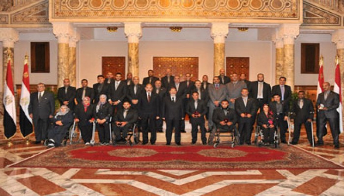 الرئيس مرسي يكِّرم الفائزين بميداليات في دورة لندن الأوليمبية