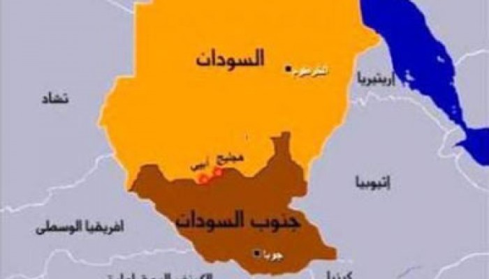 السودان يرفض خارطة ضم "الميل 14" لدولة الجنوب