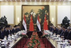 عودة الوفد الوزاري المرافق للرئيس خلال زيارته للصين