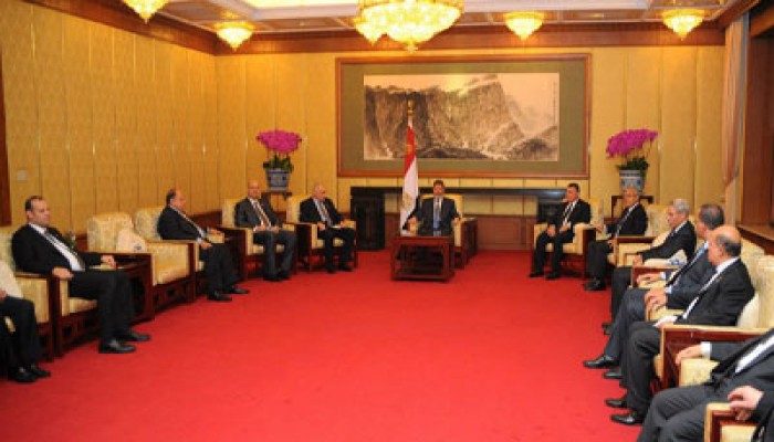 الرئيس مرسي يلتقي الجالية المصرية في الصين