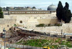 الاحتلال ينفذ حفريات جديدة جنوبي المسجد الأقصى