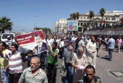 مسيرة تأييد للرئيس مرسي بالإسكندرية