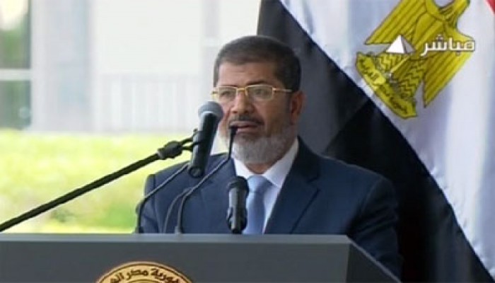 الرئيس مرسي يشهد حفل تخريج دفعة جديدة بالكلية الحربية