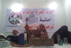 خطة لسيدات "الحرية والعدالة" بالفيوم لتفعيل خطة الرئيس