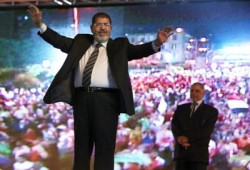 مسيرات وإطلاق نار وزغاريد احتفالاً بفوز الرئيس مرسي بالقليوبية