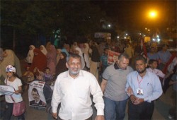 مسيرة لدعم د. مرسي بسوهاج