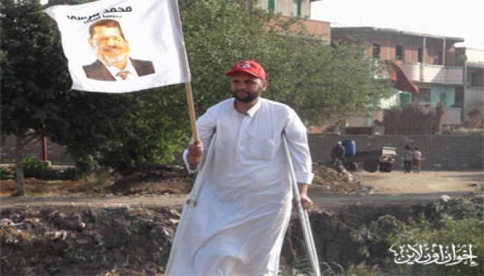 3 من مصابي الثورة يشاركون في سلسلة دعم مرسي بالبحيرة