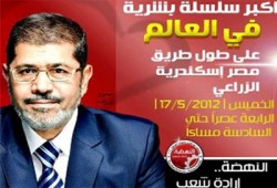 حملة "مرسي" تستعد لدخول موسوعة "جينيس"