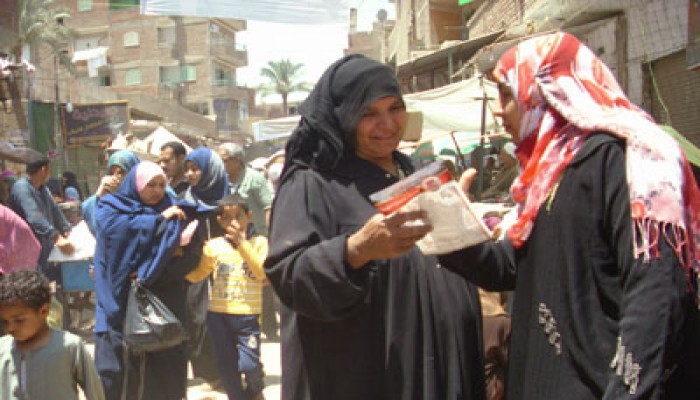 حملة دعاية لمشروع النهضة في أسواق القلج بالقليوبية