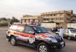 مسيرة سيارات دعمًا لمرسي بقرى السادات