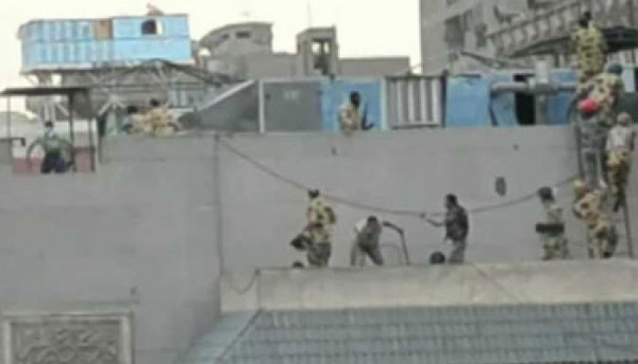 مظاهرة لطلاب الأزهر احتجاجًا على إهدار حرمة مسجد النور