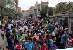 أشبال المنيا في مسيرة ضخمة تأييدًا لمرسي رئيسًا